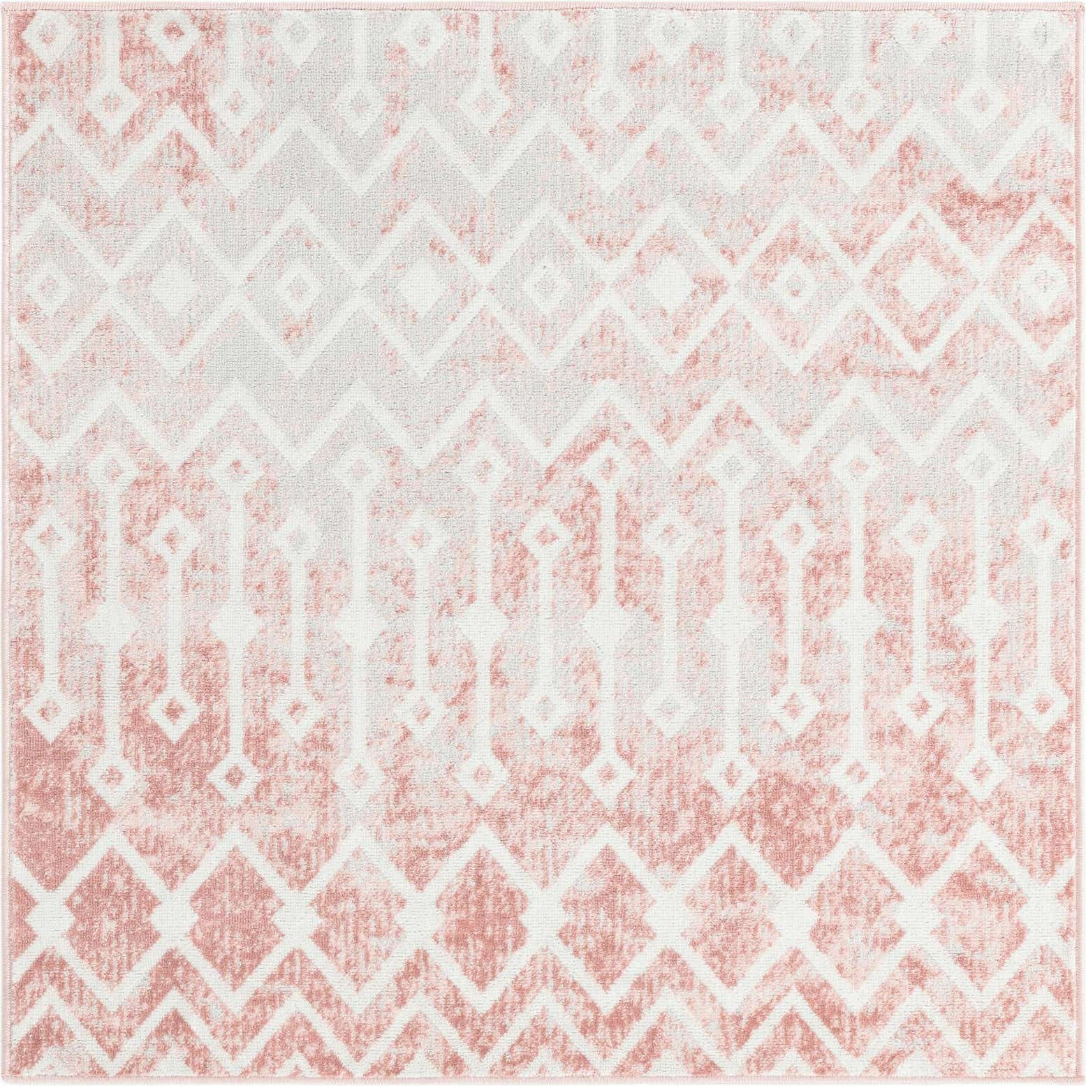 4' x 4' Bohemian Trellis Square Rug