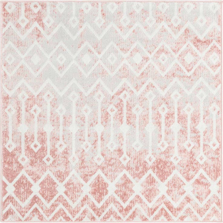 Detail image of 4' x 4' Bohemian Trellis Square Rug