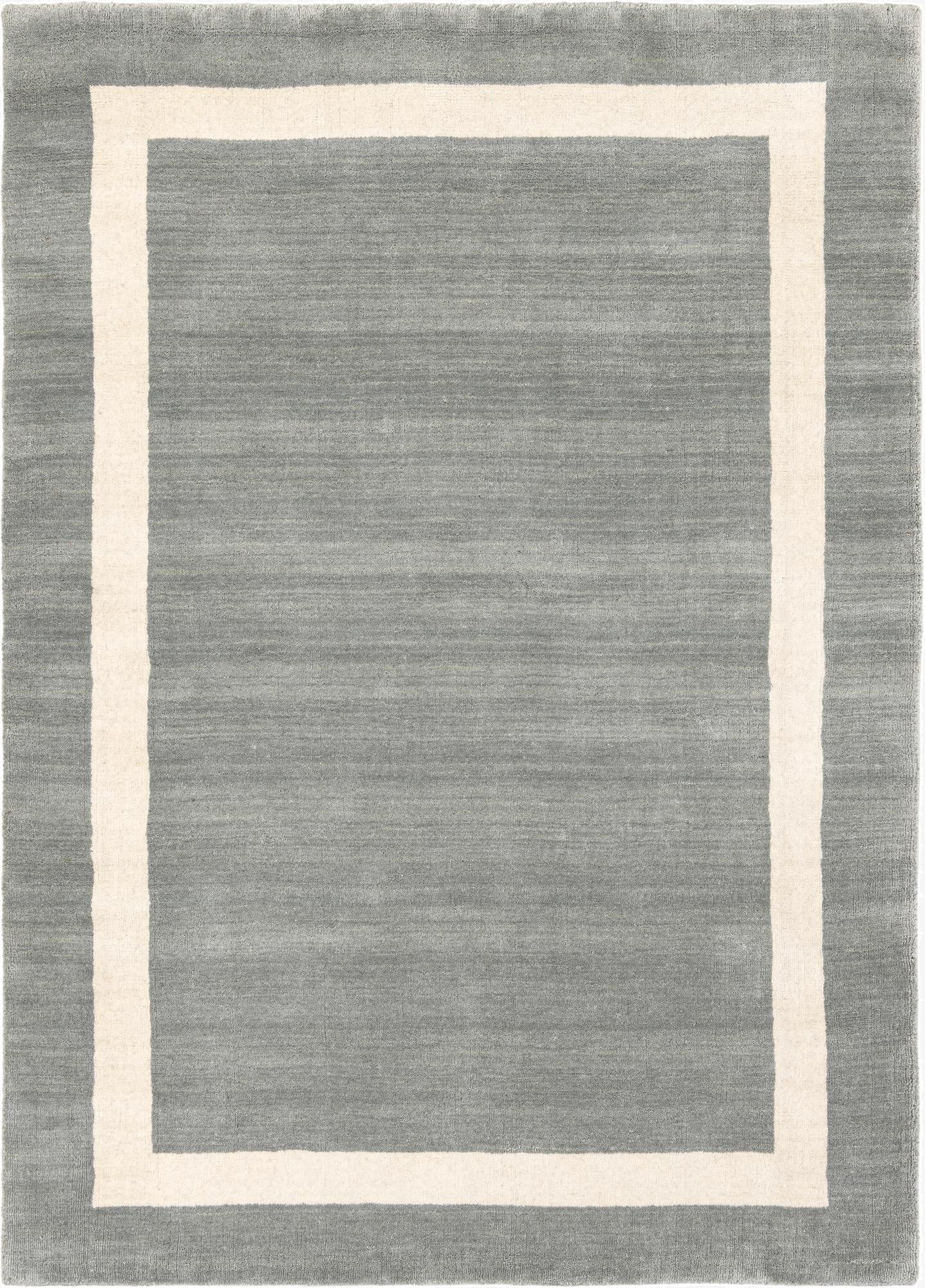 4' 1 x 6' 1 Jill Zarin Border Wool Rug