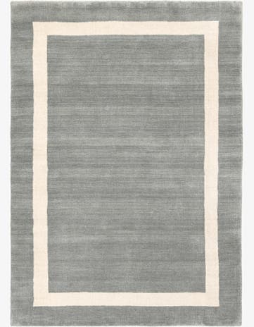 Earl Gray Jill Zarin Border Wool Rug