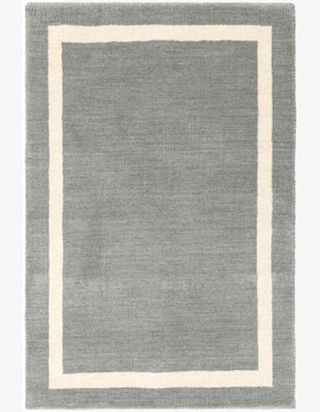 Earl Gray Jill Zarin Border Wool Rug