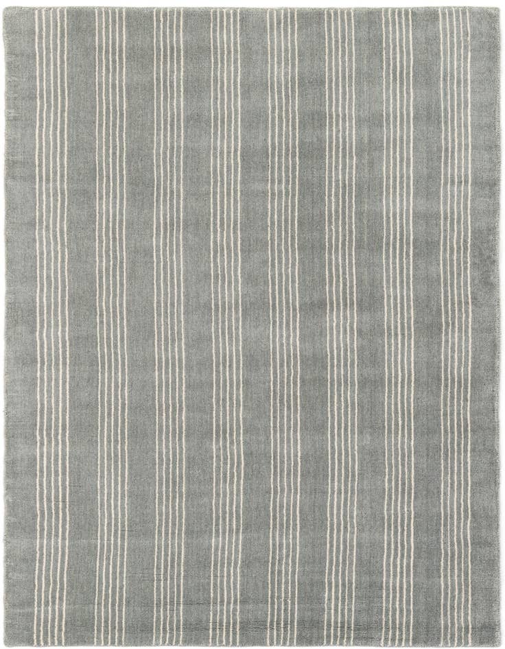 Detail image of 4' 1 x 6' 1 Jill Zarin Striped Wool Rug