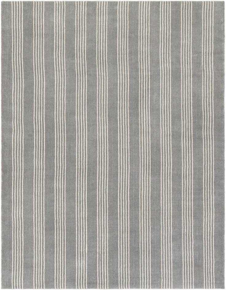 Detail image of 5' 1 x 8' Jill Zarin Striped Wool Rug