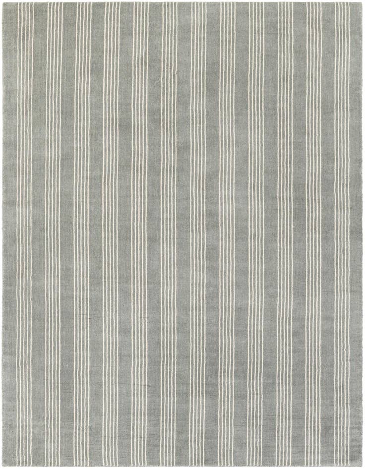Detail image of 6' 1 x 9' Jill Zarin Striped Wool Rug