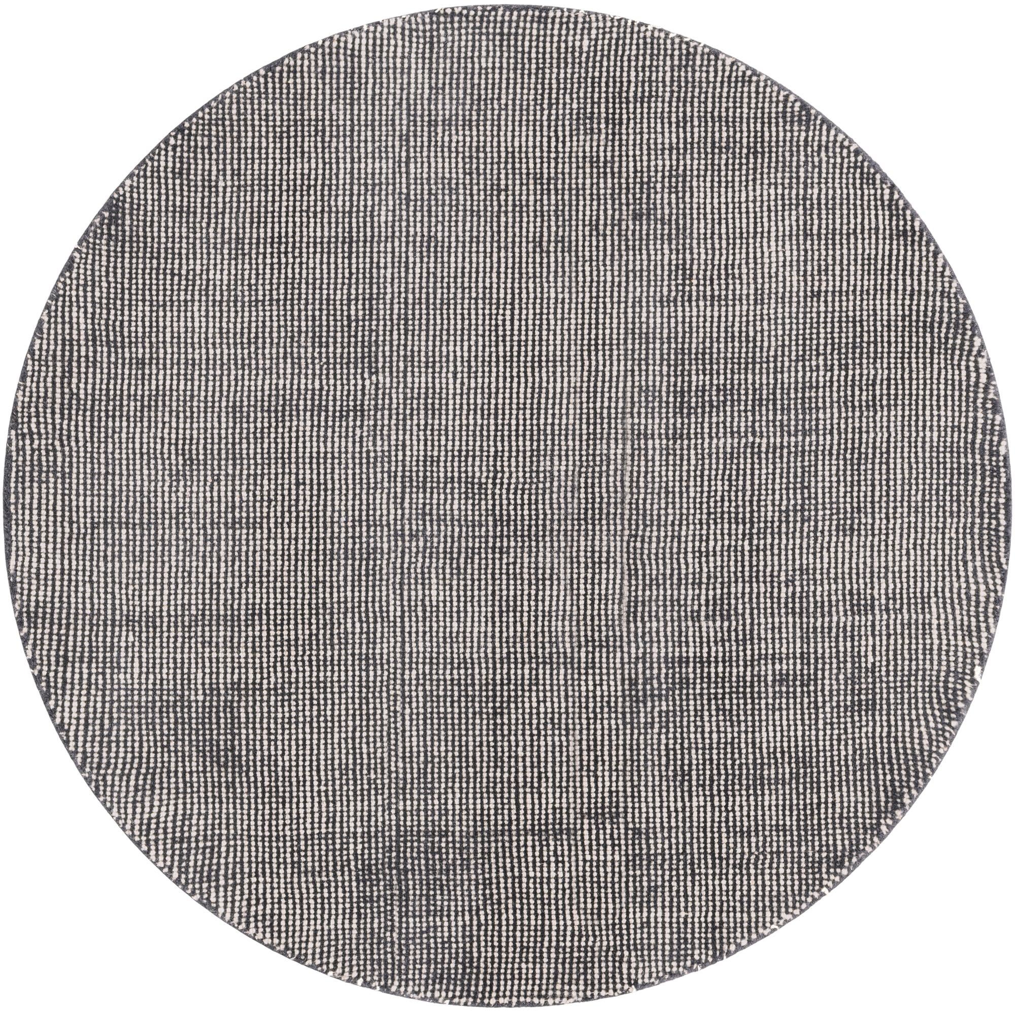 4' 1 x 4' 1 Hand Woven Jill Zarin English Manor Farmhouse Wool Round Rug