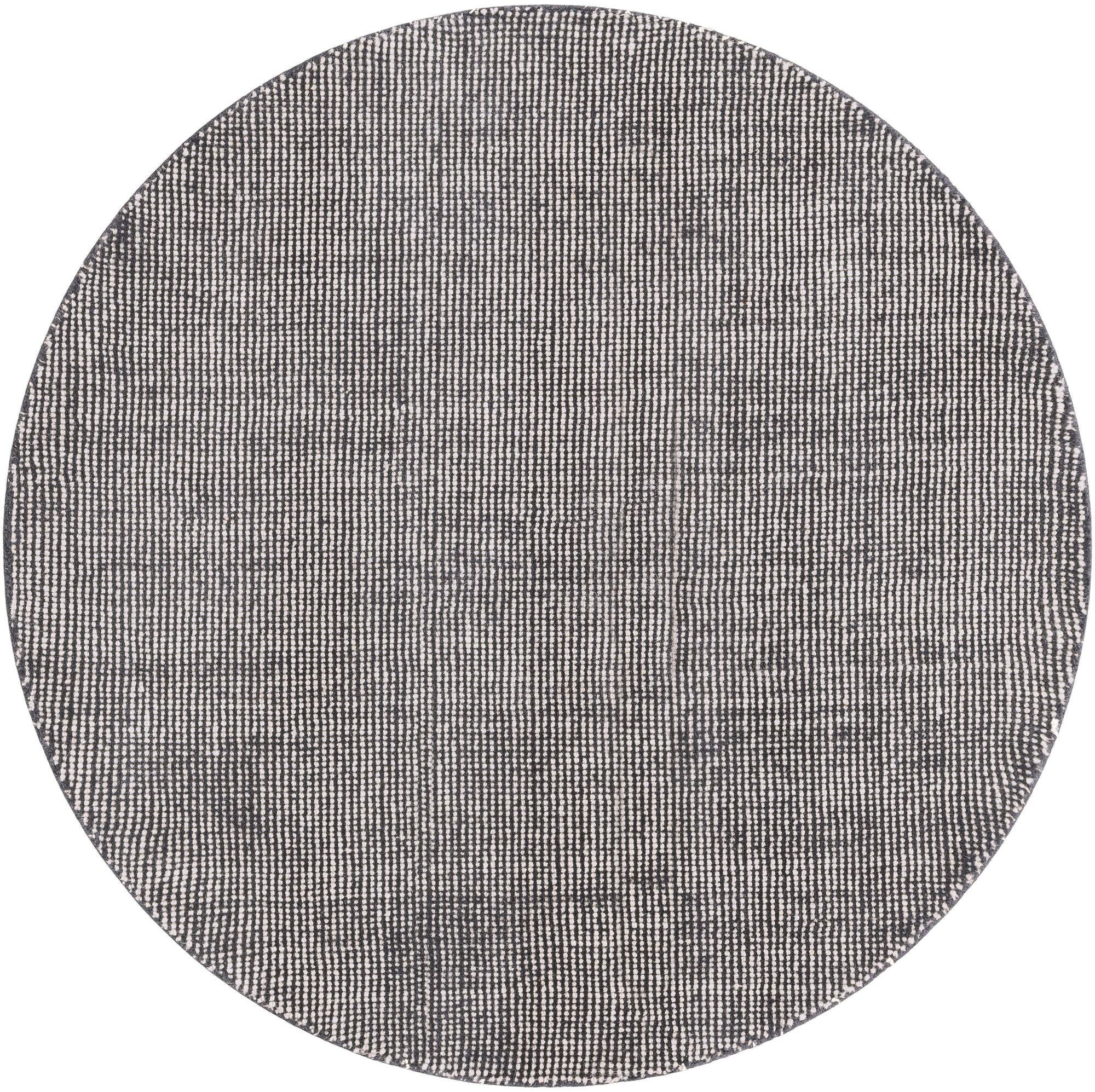 5' 3 x 5' 3 Hand Woven Jill Zarin English Manor Farmhouse Wool Round Rug