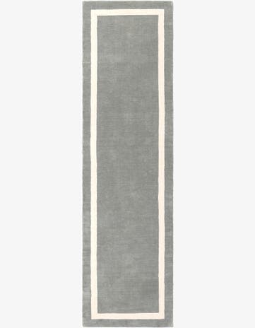 3' 3 x 12' Jill Zarin Border Wool Runner Rug