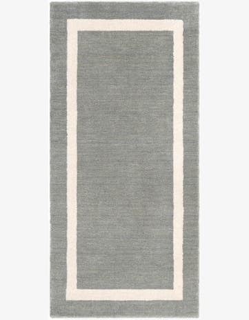 2' x 4' 1 Jill Zarin Border Wool Runner Rug