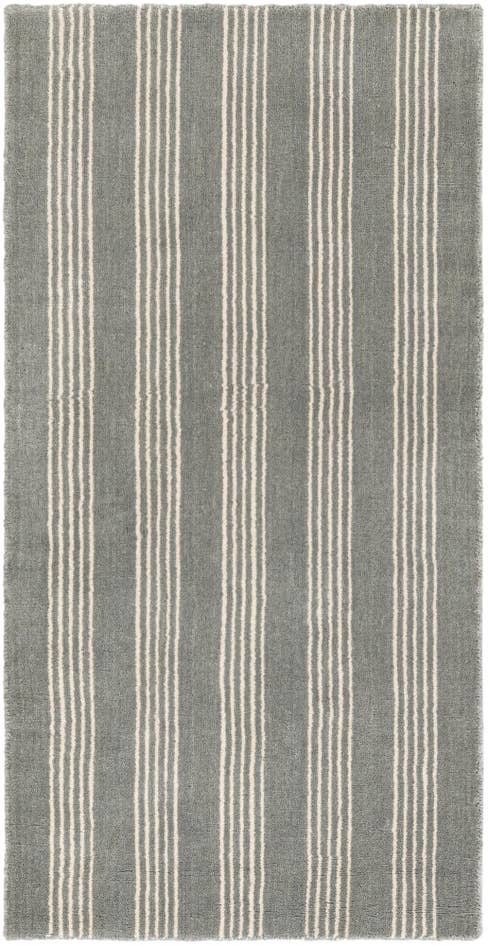 Detail image of 2' x 4' 1 Jill Zarin Striped Wool Runner Rug