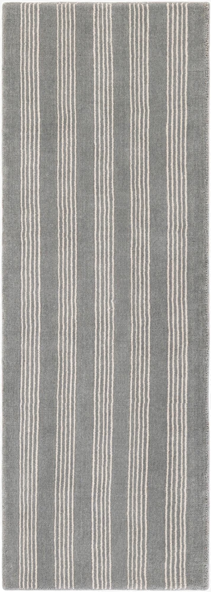 2' x 6' 1 Jill Zarin Striped Wool Runner Rug