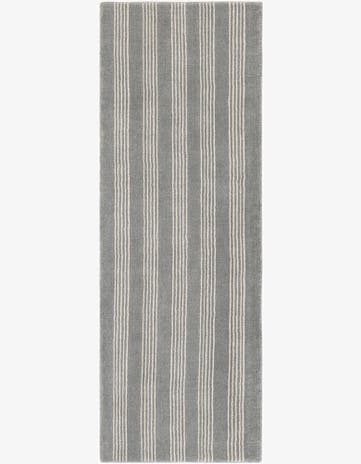 Earl Gray Jill Zarin Striped Wool Runner Rug