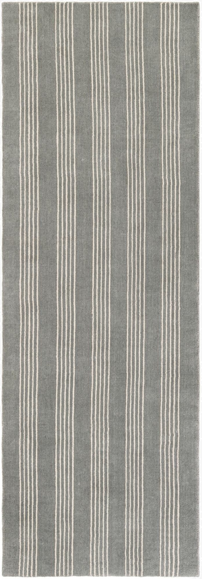 2' 7 x 8' Jill Zarin Striped Wool Runner Rug