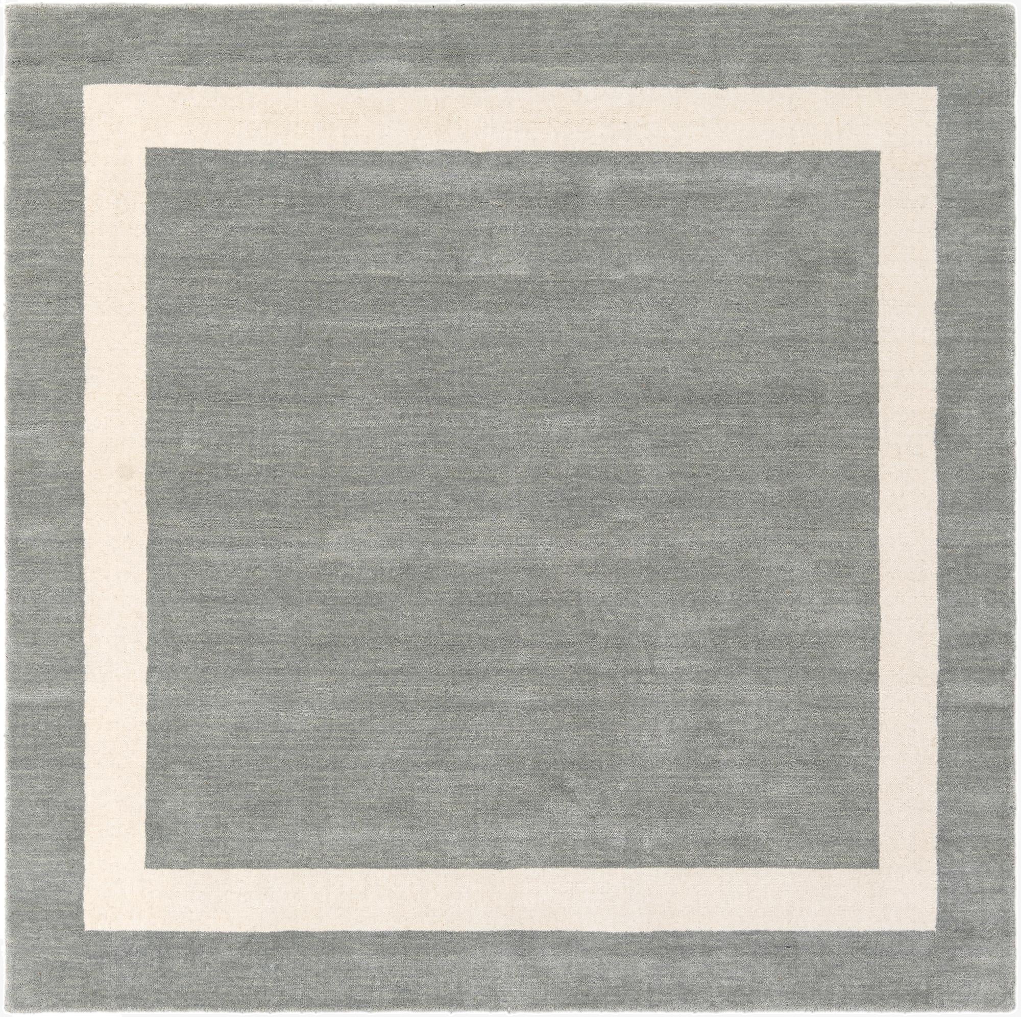 5' 1 x 5' 1 Jill Zarin Border Wool Square Rug