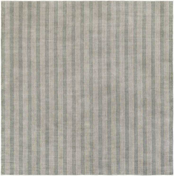 Detail image of 10' x 10' Jill Zarin Striped Wool Square Rug