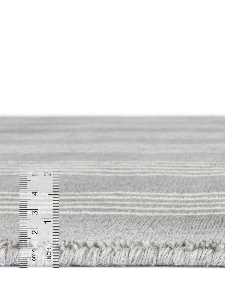 Detail image of 7' 10 x 7' 10 Jill Zarin Striped Wool Square Rug