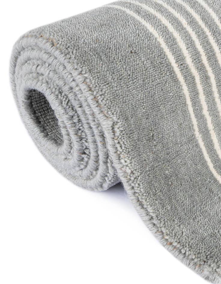 Detail image of 7' 10 x 7' 10 Jill Zarin Striped Wool Square Rug