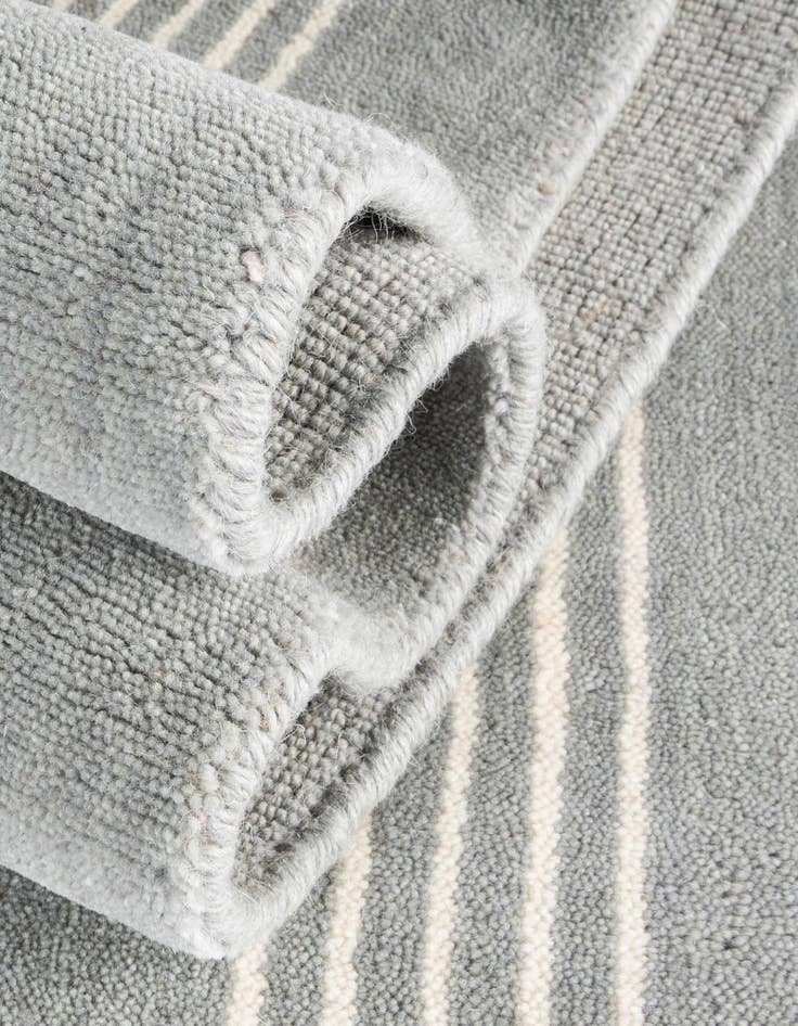 Detail image of 10' x 10' Jill Zarin Striped Wool Square Rug