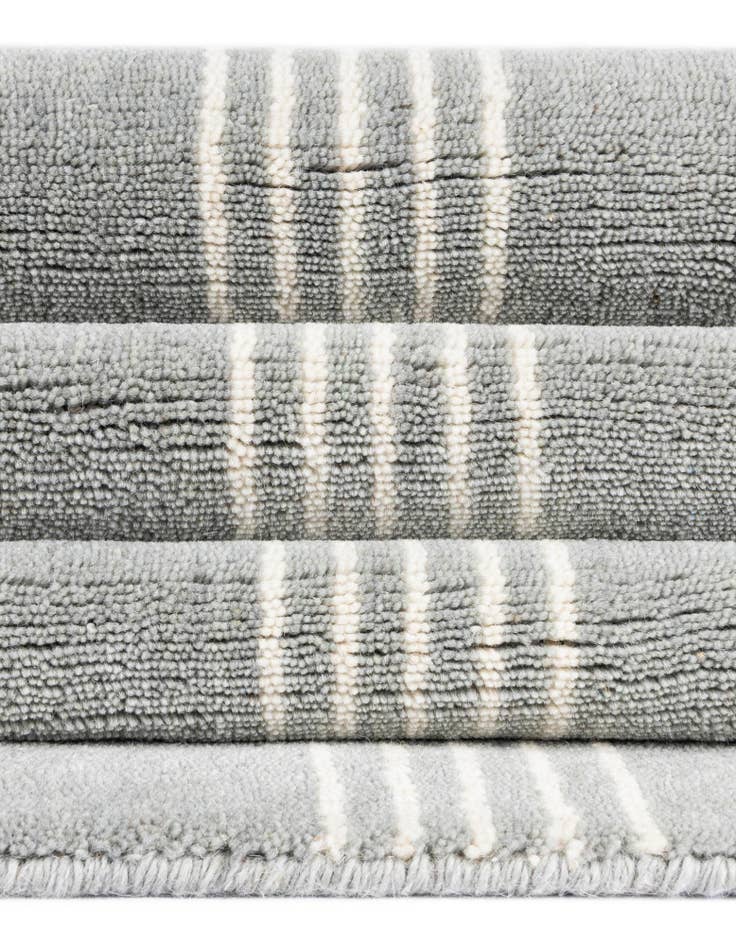 Detail image of 7' 10 x 7' 10 Jill Zarin Striped Wool Square Rug