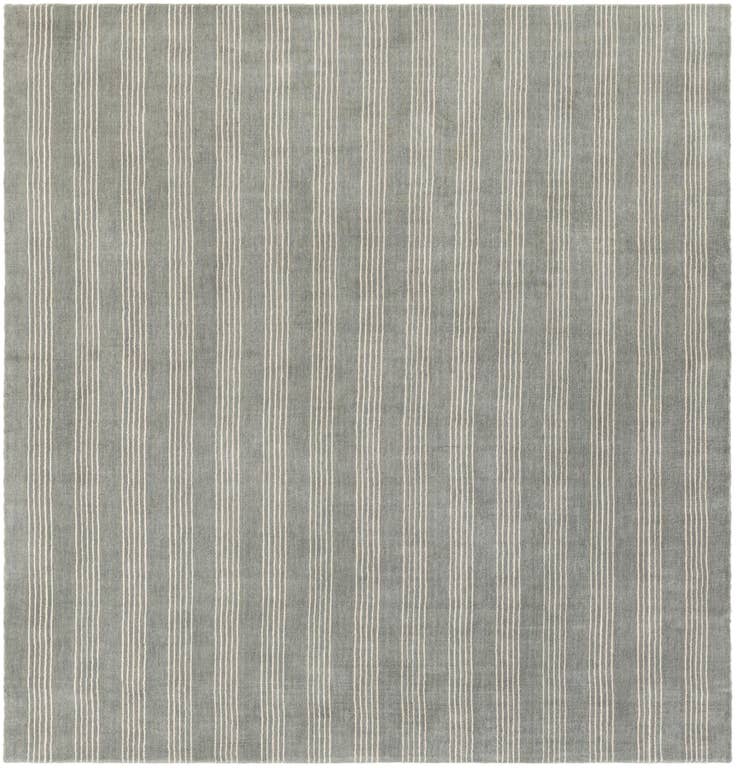 Detail image of 7' 10 x 7' 10 Jill Zarin Striped Wool Square Rug