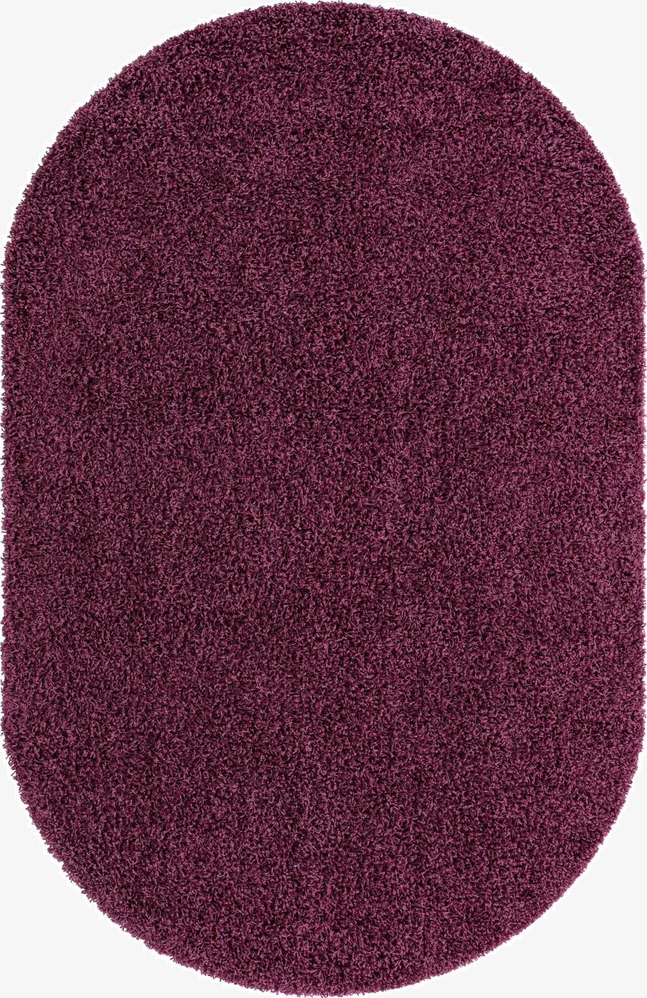 Primary image 3' x 5' 3 Solid Shag Oval Rug
