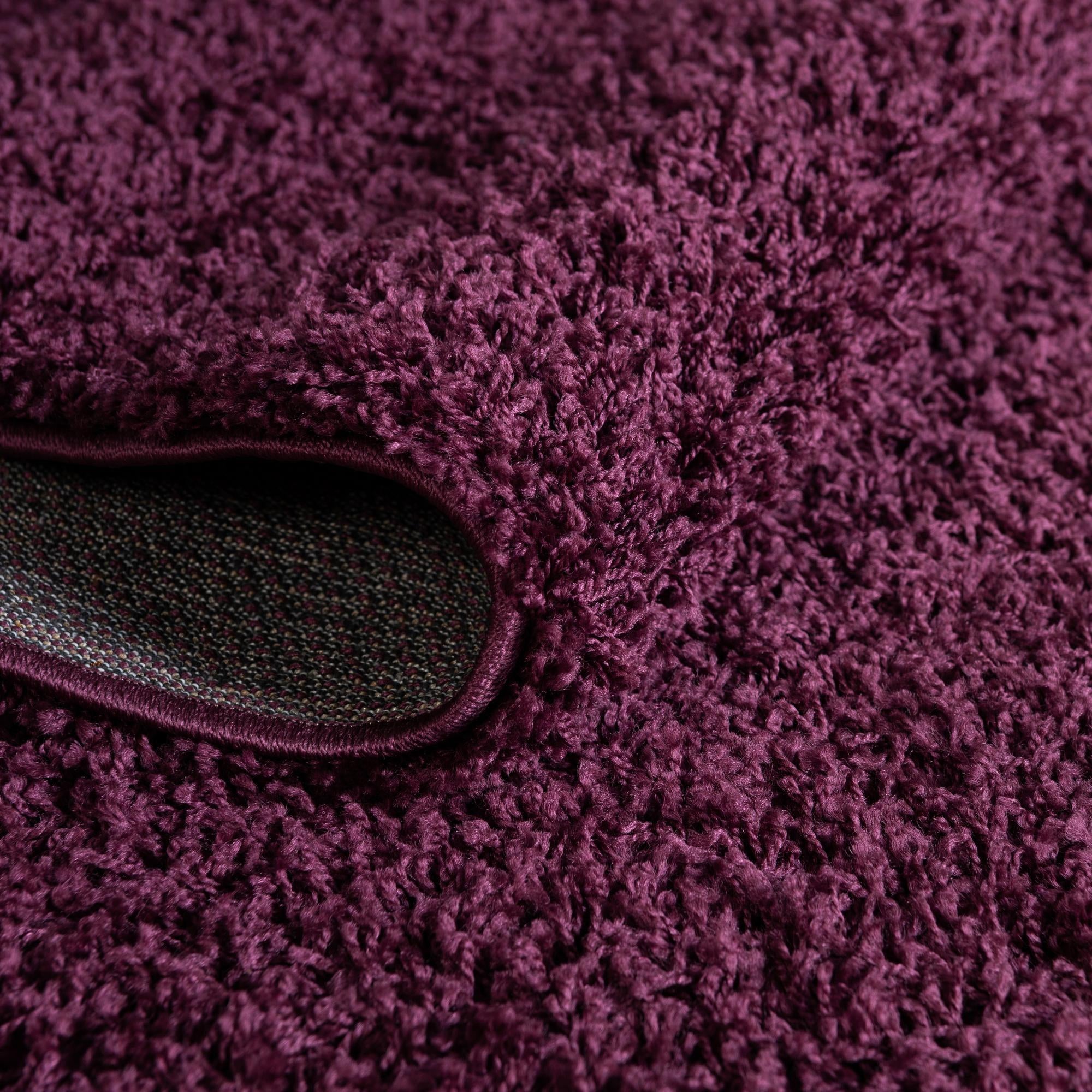7' 10 x 7' 10 Solid Shag Round Rug
