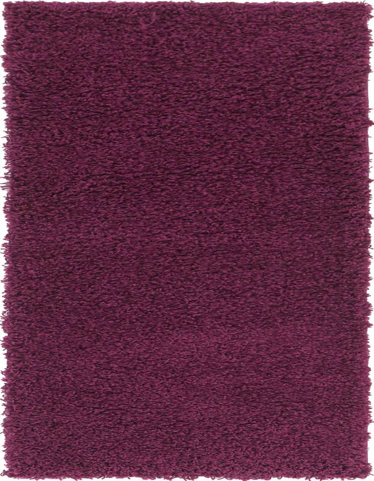 2' x 6' Solid Shag Runner Rug