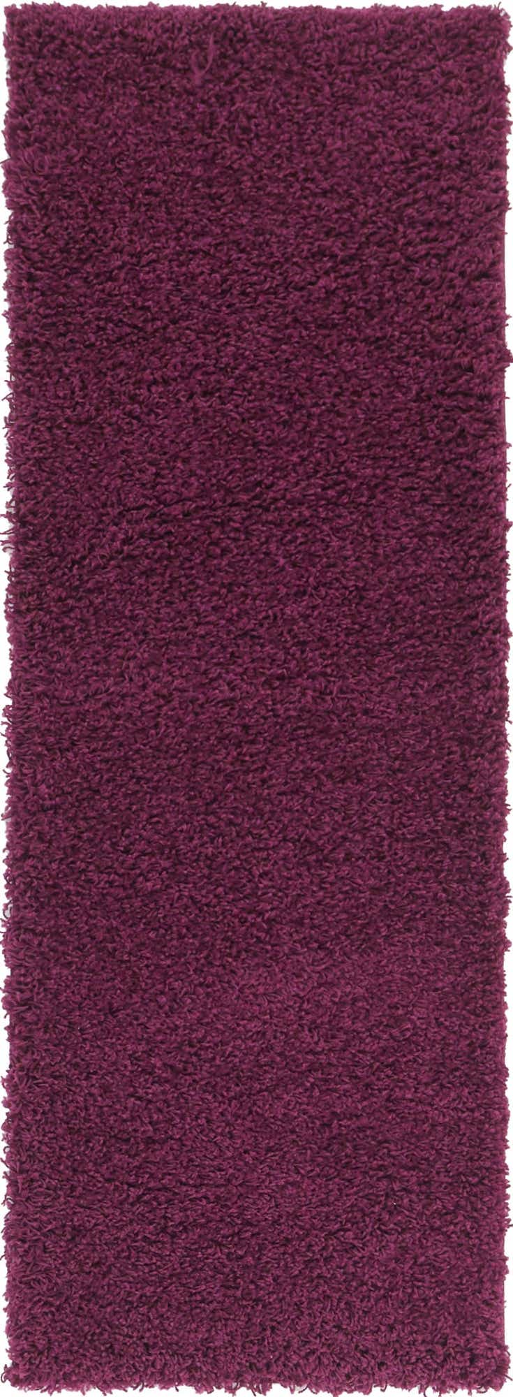2' x 6' Solid Shag Runner Rug