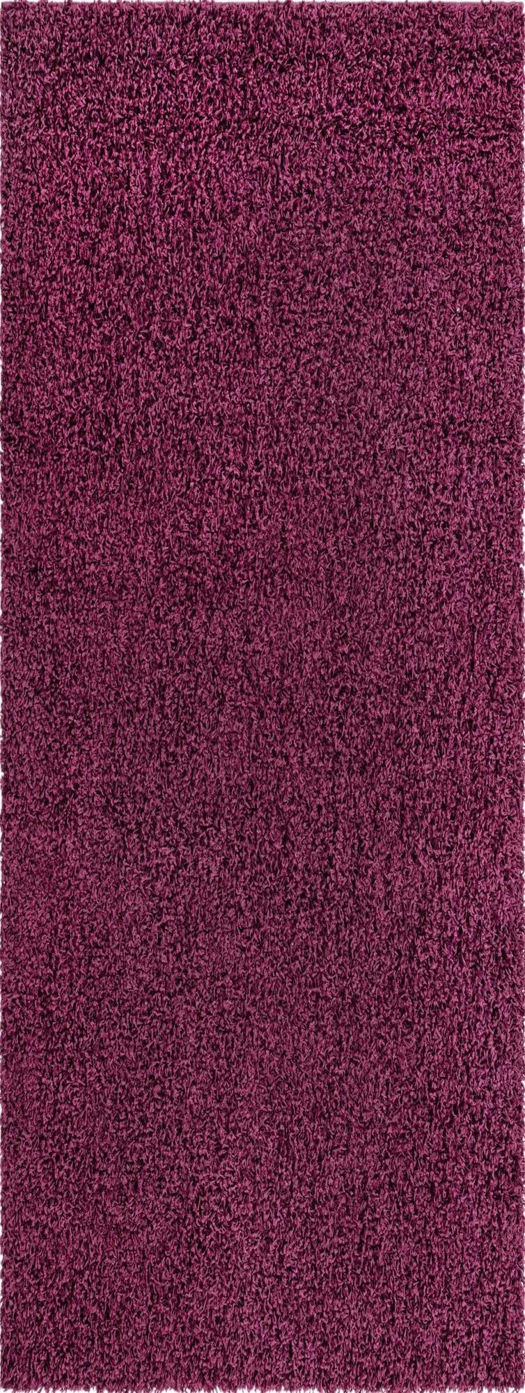 2' x 6' Solid Shag Runner Rug