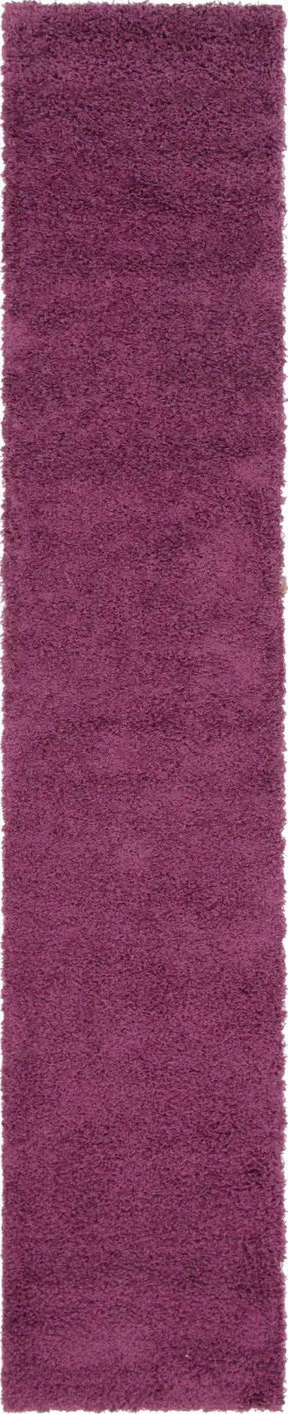 2' 7 x 13' Solid Shag Runner Rug