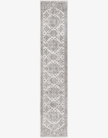 2' 7 x 13' Elsie · Border rug, cream