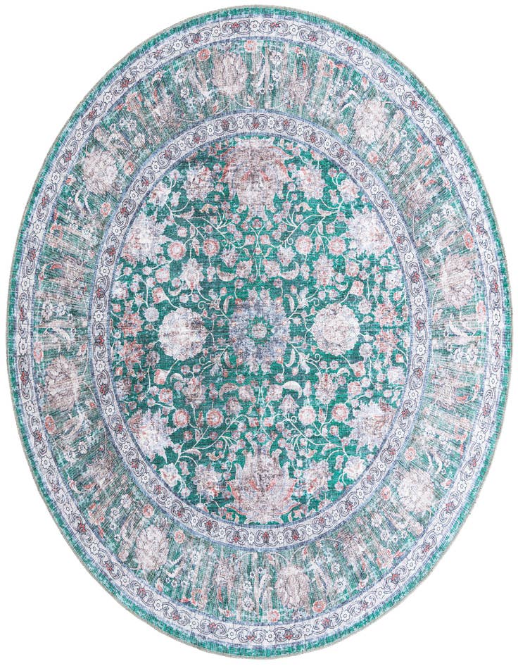 Detail image of 7' 10 x 7' 10 Washable Yara Round Rug