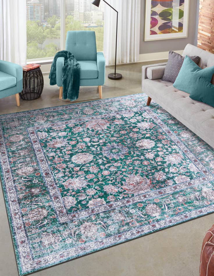 Detail image of 7' 10 x 7' 10 Yara Square Rug