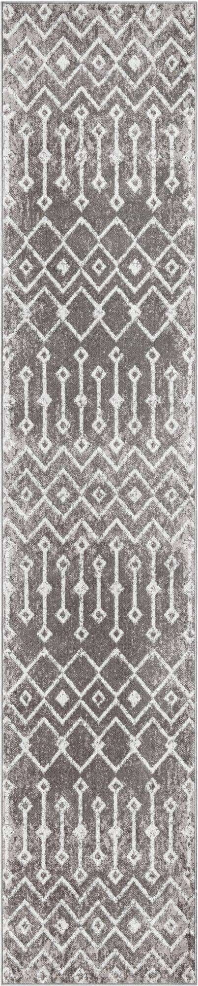 2' 7 x 13' Eugene · Chevron rug, stonegray
