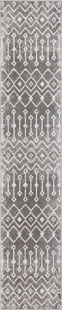 2' 7 x 13' Eugene · Chevron rug, stonegray