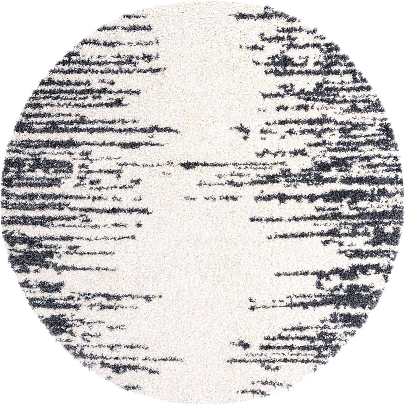 10' x 10' Felton · Abstract Shag Rug, white
