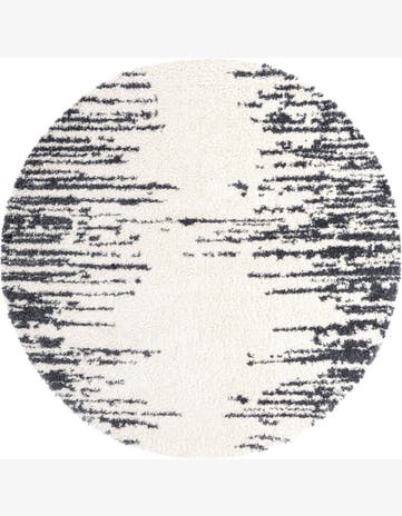 10' x 10' Felton · Abstract Shag Rug, white