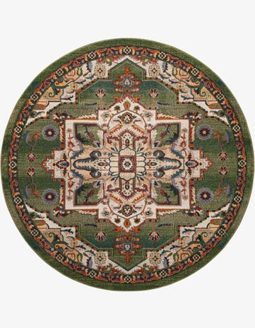 Fern Green Isabella Round Rug