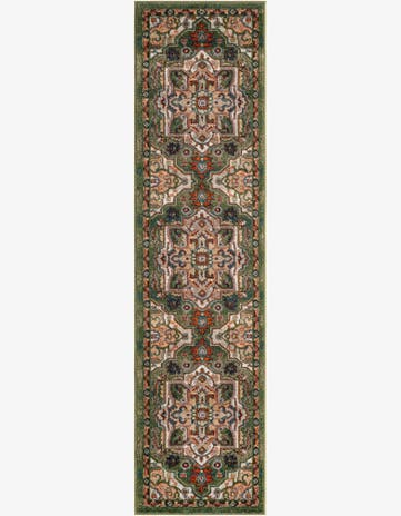 Fern Green Isabella Runner Rug