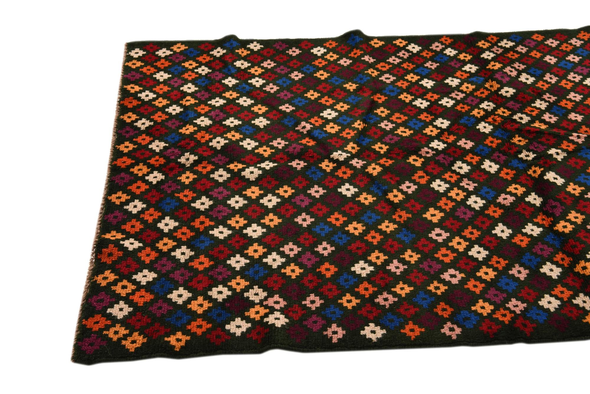 3' 8 x 5' 6 Hand Knotted Balouch Wool Rug