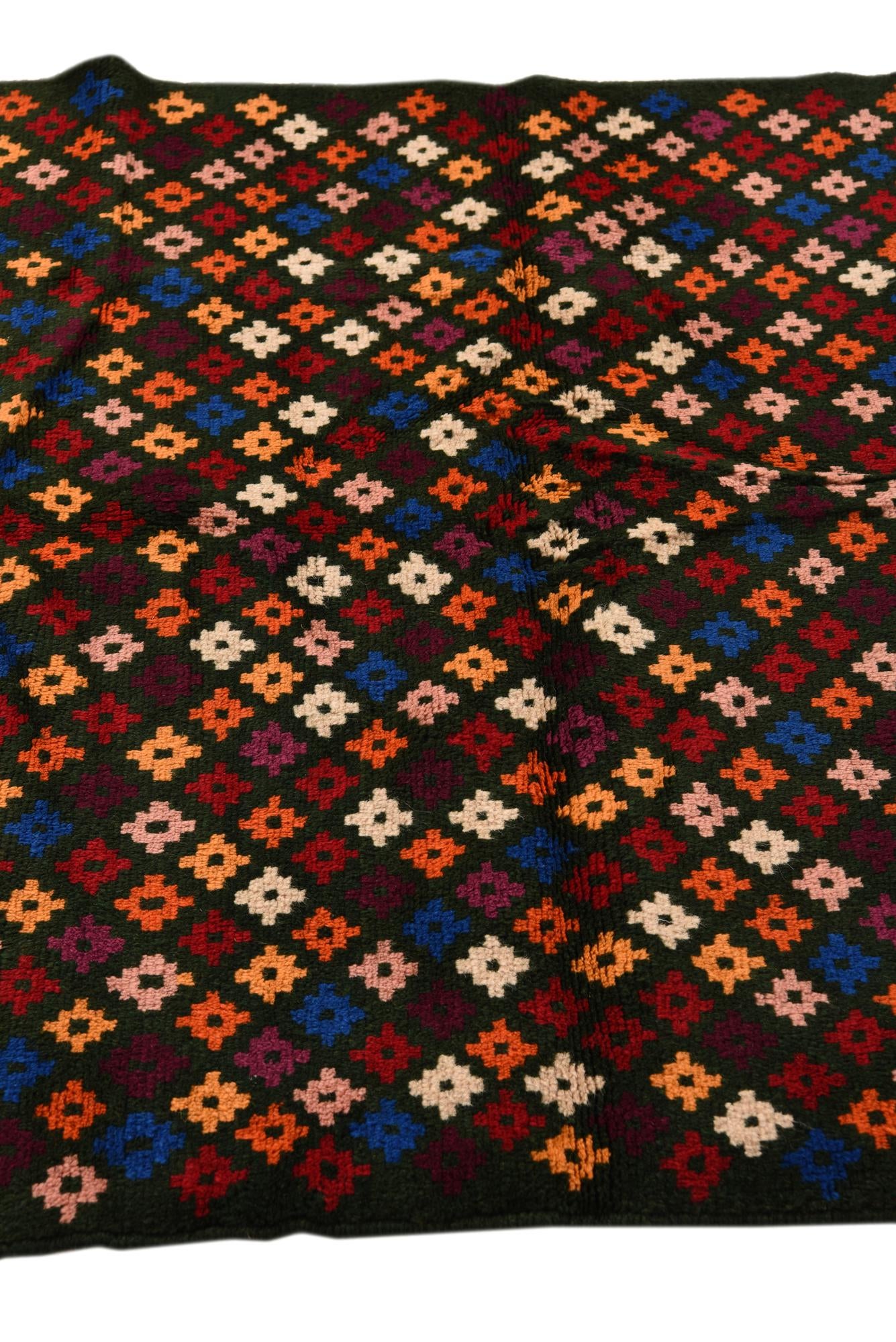 3' 8 x 5' 6 Hand Knotted Balouch Wool Rug