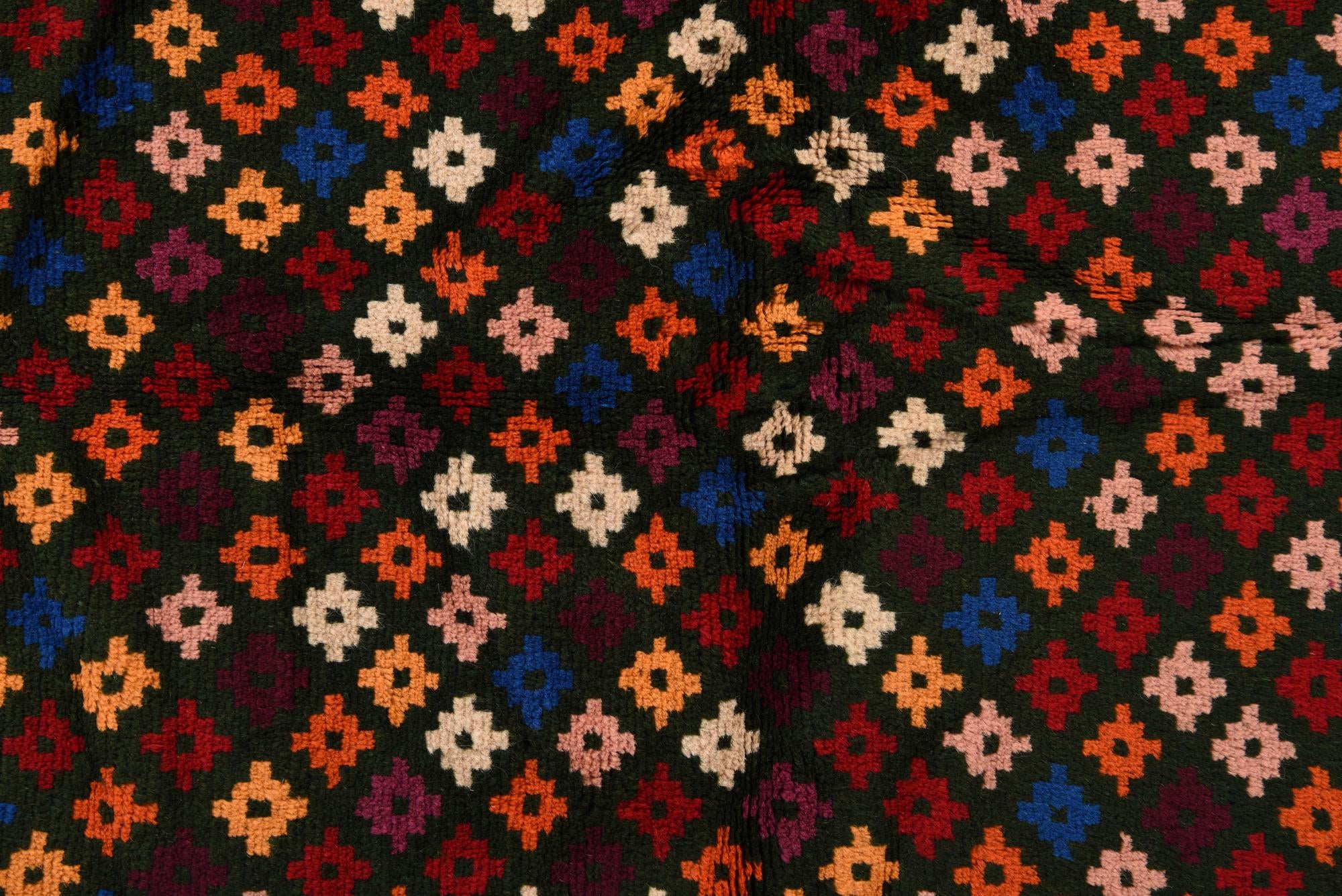 3' 8 x 5' 6 Hand Knotted Balouch Wool Rug
