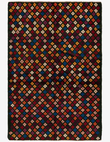 3' 8 x 5' 6 Hand Knotted Balouch Wool Rug