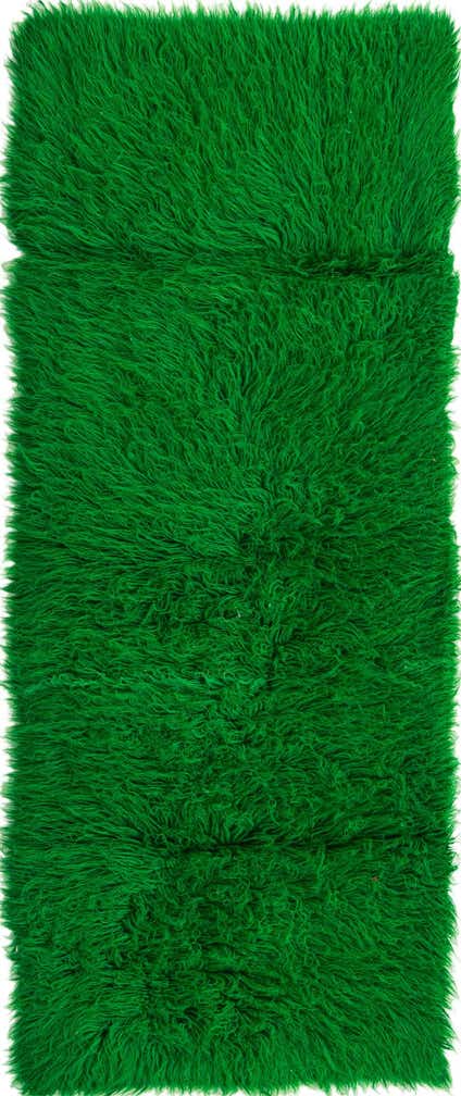 2' 10 x 7' 5 Hand Knotted Moroccan Wool Runner Rug