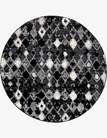 Fossil Gray Cherokee Round Rug