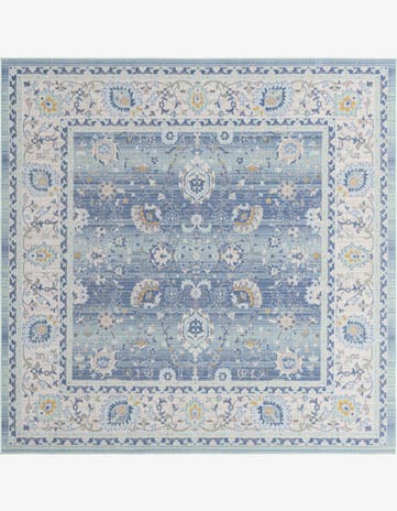 French Blue Whitney Square Rug