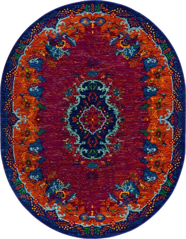 Detail image of 7' 10 x 10' Calypso Oval Rug