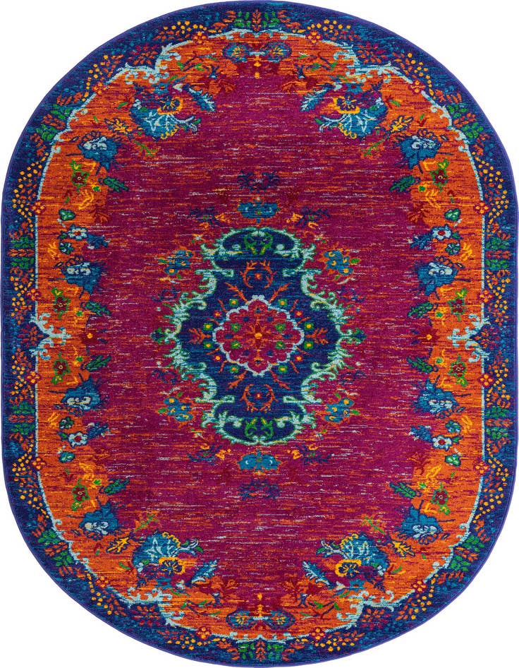 Detail image of 5' 3 x 8' Calypso Oval Rug