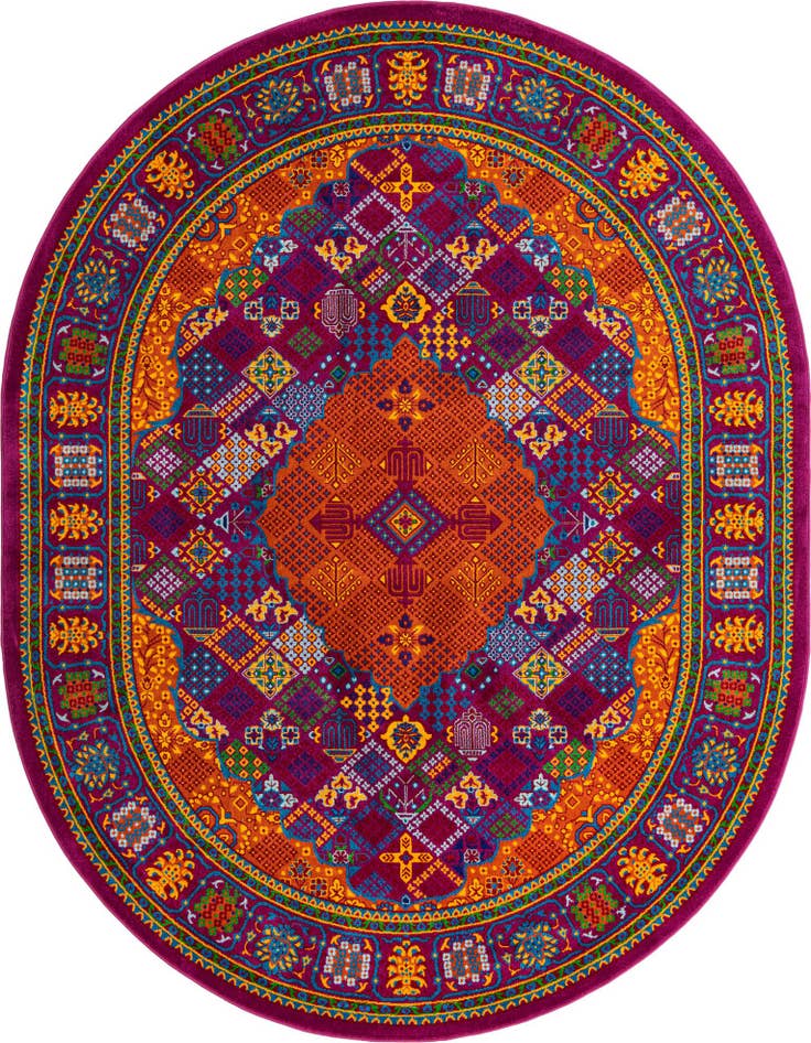 Detail image of 7' 10 x 10' Calypso Oval Rug