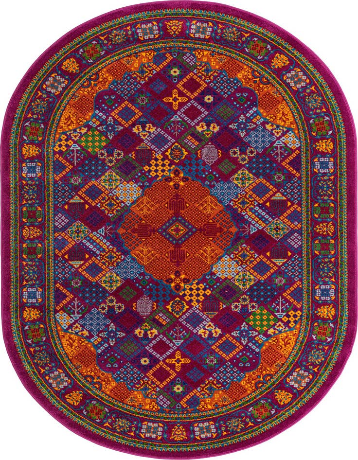 Detail image of 5' 3 x 8' Calypso Oval Rug