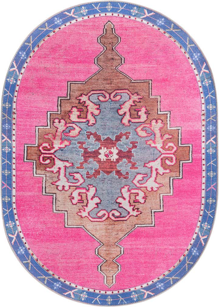 2' x 3' Washable Timeless Oval Rug